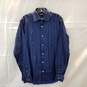 Bonobos Wrinkle Free Tailored Fit Long Sleeve Blue Button Down Shirt Men's Size M (Long) image number 1