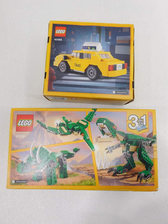 Creator Factory Sealed Sets 31058: Mighty Dinosaurs 40468: Yellow Taxi & 30580: Santa Claus image number 6