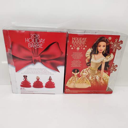 Barbie Holiday Barbie 2018 and 2020 Lot image number 2