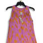 NWT Womens Pink Orange Sleeveless Halter Neck Tiered A-Line Dress Size S image number 3