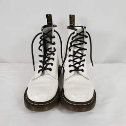 Dr Martens Leather High Boots White 8 alternative image