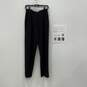Giorgio Armani Womens Black Pleated Slash Pocket Dress Pants Size 6 W/COA image number 1