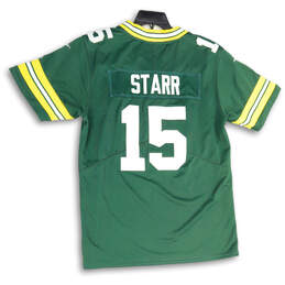 Mens Green Yellow Green Bay Packers Bart Starr #15 NFL Football Jersey Sz M alternative image