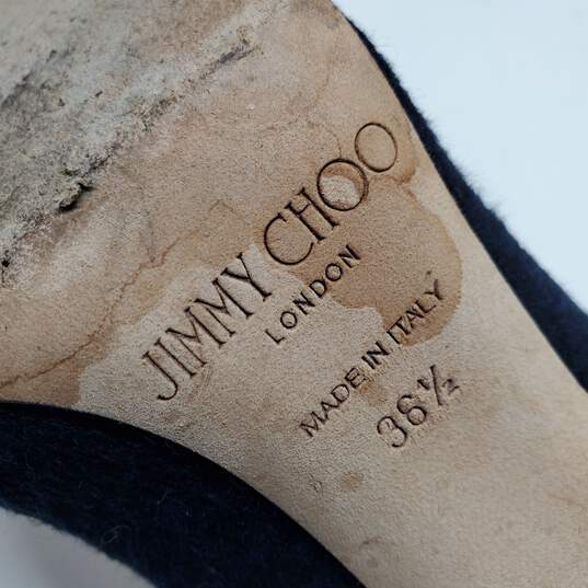 AUTHENTICATED JIMMY CHOO EMBELLISHED PUMPS SZ 38.5 image number 7