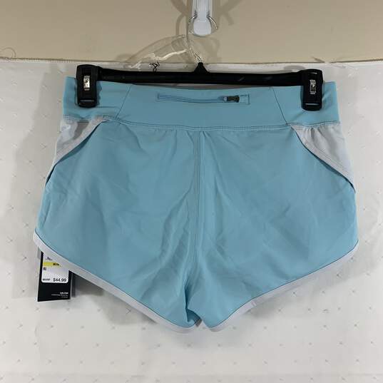 Women's Sky Blue Fitted Shorts, Sz. M image number 2