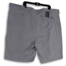 NWT Mens Gray Flat Front Pockets Regular Fit Chino Shorts Size 52 alternative image