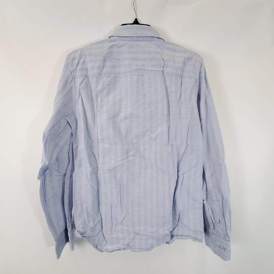 Armani Exchange Men Purple Cotton Button Up Shirt Sz S image number 4