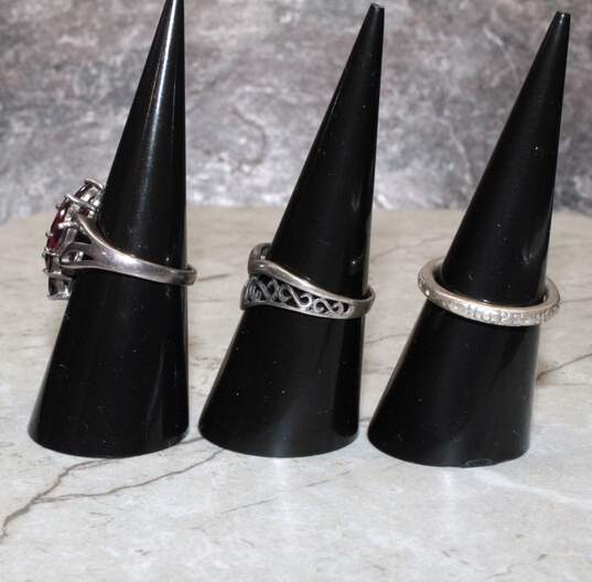 Assortment of 3 Sterling Silver Rings (Size 6.25-7) - 10.3g image number 3