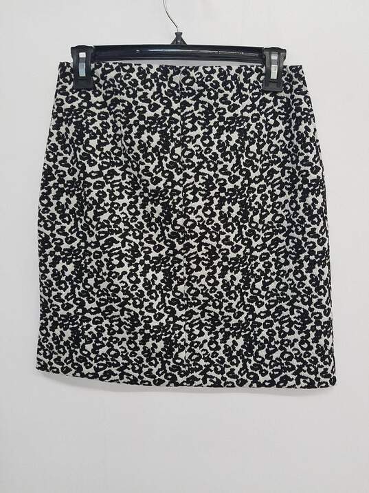 Express Women's Black/White Animal Print Pull On Skirt Size XS image number 2