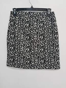 Express Women's Black/White Animal Print Pull On Skirt Size XS alternative image