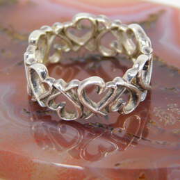 Tiffany & Co Paloma Picasso 925 Loving Heart Band Ring 3.0g