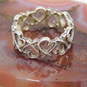 Tiffany & Co Paloma Picasso 925 Loving Heart Band Ring 3.0g image number 1