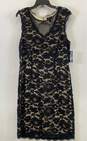 Nicole by Nicole Miller Women's Black Lace Overlay Dress- Sz 14 NWT image number 1