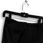 Womens Black Flat Front Elastic Waist Back Zip Short Wrap Skirt Size 0 image number 3