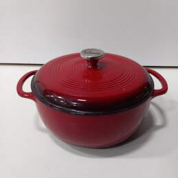 Lodge Red Enameled Cast Iron Dutch Oven