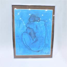 Picasso Blue Nude Framed Vintage Art Print