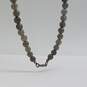 A & M Sterling Silver Labradorite Graduate Bead 22 Inch Necklace 106.3g image number 7