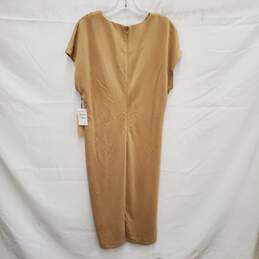 NWT Halogen Twisted Tan Beige Sheath Dress Size 1 alternative image
