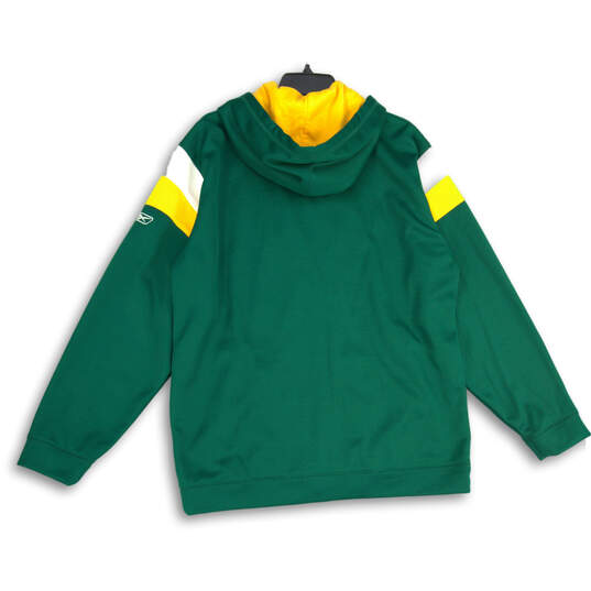 Mens Green Yellow NFL Green Bay Packers Long Sleeve Full-Zip Hoodie Size M image number 2