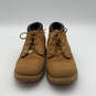 Womens Nubuck Tan Suede Round Toe Classic Lace-Up Chukka Boots Size 8.5 image number 1