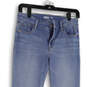 Womens Blue Medium Wash Pockets Rockstar Super Denim Skinny Jeans Size 4 image number 3