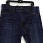 Mens Blue Denim Medium Wash 5-Pocket Design Straight Leg Jeans Size 38X32 image number 3