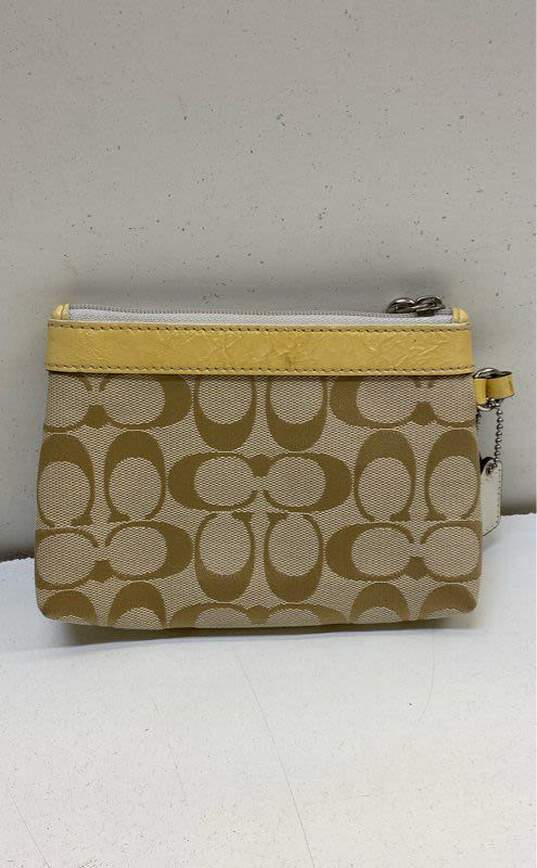 Coach Beige Pouch Wallet image number 2