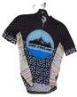 Boys Multicolor Short Sleeve Full Zip Activewear Cycling T Shirt Size M image number 1