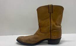 Justin Tan Leather Ankle Western Work Boots Men's Size 13 D alternative image