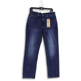 NWT Mens Blue Denim 5-Pocket Design Straight Leg Jeans Size 30x30