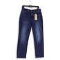 NWT Mens Blue Denim 5-Pocket Design Straight Leg Jeans Size 30x30 image number 1