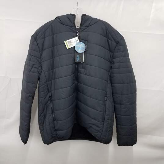 Spire Quilted Hooded Jacket Black Size XL image number 1