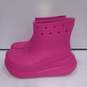 Hot Pink Crocs Unisex Platform Boots Size M3W5 image number 2