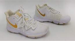 Custom Nike Id Kyrie 5 White/gold Men's Size 7 alternative image