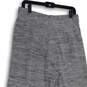 Womens Gray Elastic Waist Pockets Stretch Pull-On Wide Leg Ankle Pants Sz M image number 4