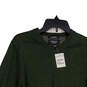 NWT Mens Green Knitted V-Neck Long Sleeve Pullover Sweater Size Small image number 3