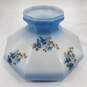 Vintage Aladdin Electric Converted Oil Lamp w/ Blue Floral Glass Shade image number 3