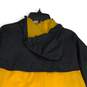 Columbia Sportswear Company Womens Yellow Black Packable Hooded Rain Jacket Sz M image number 4