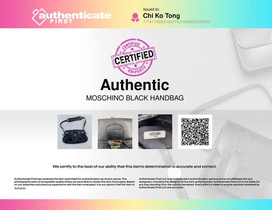 Moschino Black Handbag image number 11