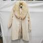 NWT Gallery WM's Ivory Cream Wool Blend with Faux Fur Coat Size M image number 1