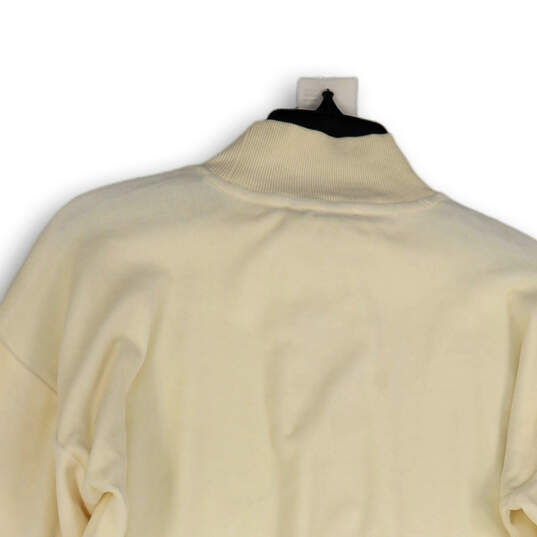 NWT Womens Ivory Mock Neck Long Sleeve Pullover Sweatshirt Size Small image number 4