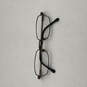 Mens Black Brown Frame Titanium Full Rim Rectangular Eyeglasses With Case image number 1