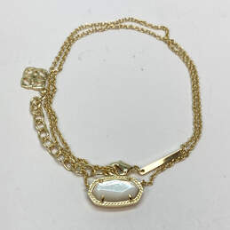 IOB Designer Kendra Scott Gold-Tone Faux Pearl Stone Pendant Necklace