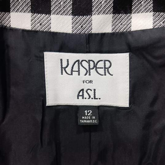 Kasper Women's Checkered Dress Jacket 12 image number 2