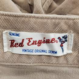 Red Engine Women Beige Velvet Pants Sz 27