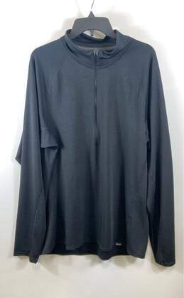 Patagonia Men Black Quarter Zip Base Layer Shirt XL