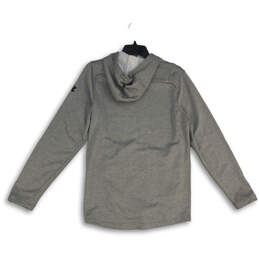 Mens Gray Long Sleeve Activewear Hooded Full-Zip Jacket Size Small alternative image
