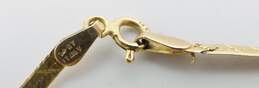 14k Yellow Gold Herringbone Chain Bracelet 1.4g alternative image