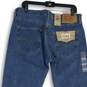 NWT Levi Strauss & Co. Mens 501 Blue Button-Fly Straight Leg Jeans Size 33X32 image number 4