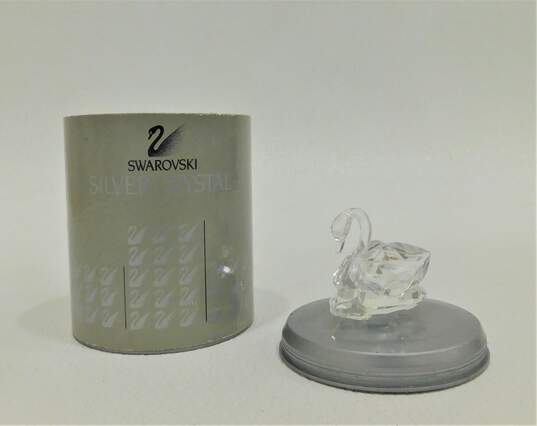 Swarovski Crystal Swan Miniature Figurines IOB image number 2